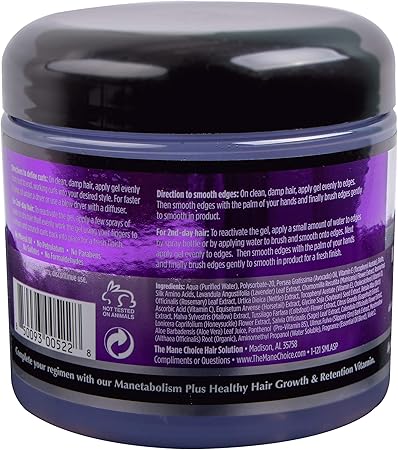 THE MANE CHOICE CRYSTAL ORCHID BIOTIN INFUSED HAIR STYLING GEL 16OZ