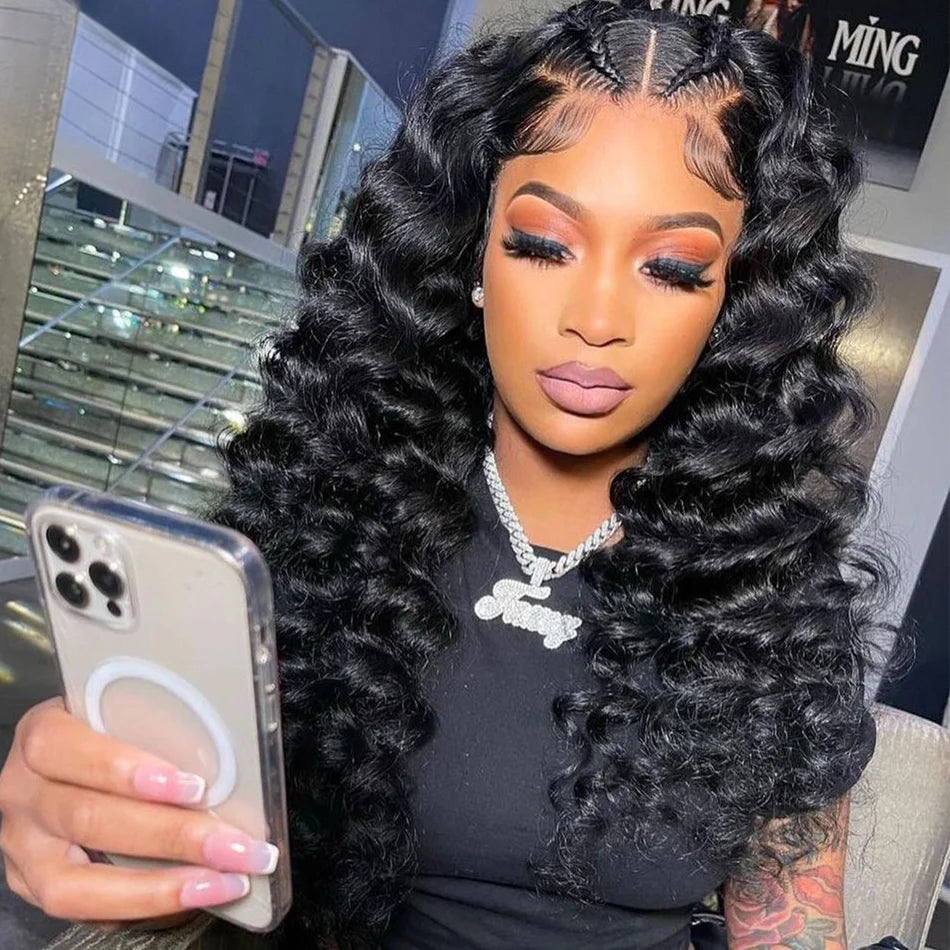 Half Color Orange Red Curly 5x5 Transparent Lace Wig 13x4 Lace Front Wig Remy Human Hair 13x6 Lace Front Wig Pre-Plucked