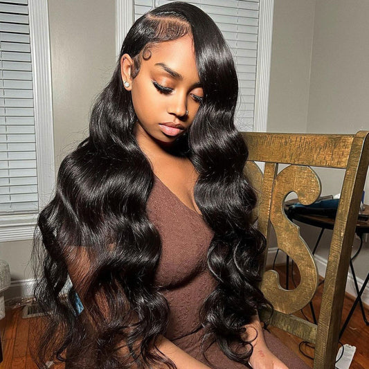 30 40 Inch Body Wave Lace Front Wigs  Human Hair Wigs Brazilian Hair 13x4 Full HD Loose Body Wave Wig