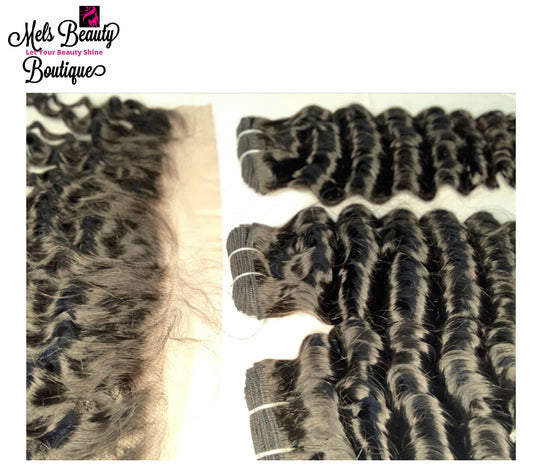 Loose Deep Wave Dream Hair 3 Bundles with 13x4 Frontal 100% Virgin Human Hair