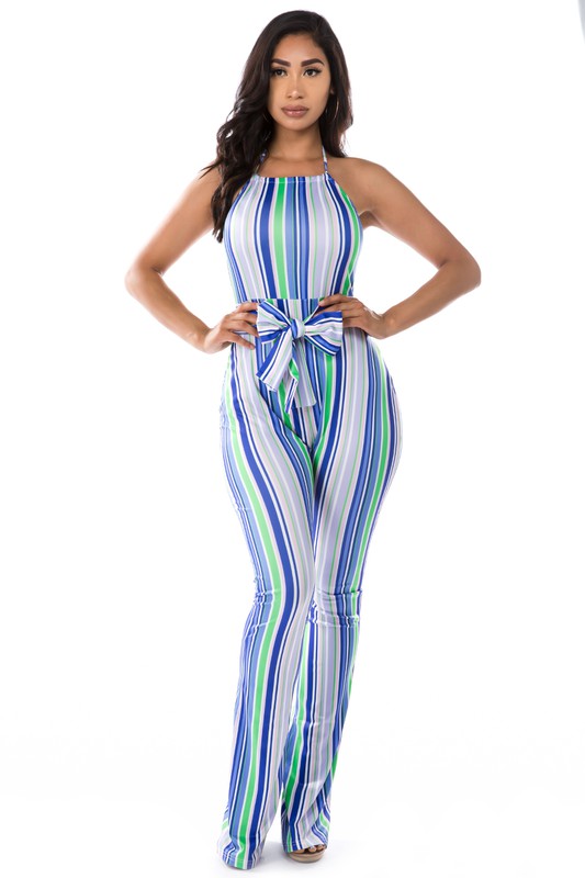 MULTI STRIP JUMPSUIT