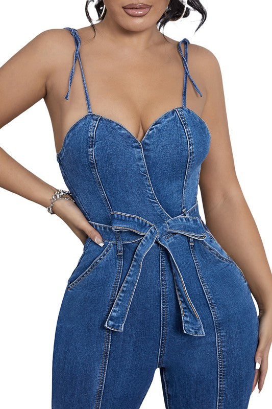 WOMEN FASHION DENIM JUMPSUIT