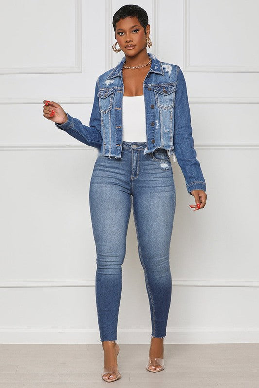 WOMEN FASHION DENIM JACKET