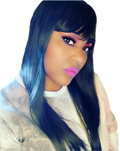 Peluca bastante recta con flequillo 100% cabello humano virgen