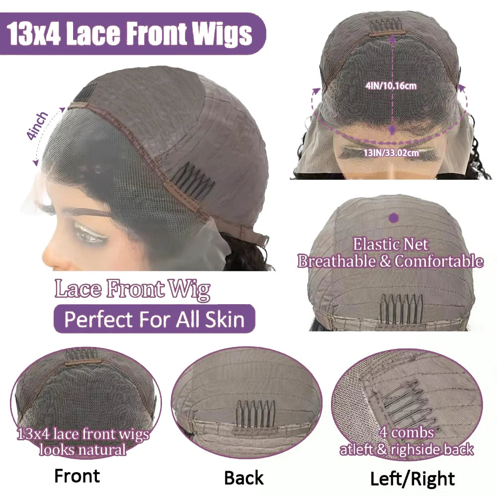 Highlight Body Wave Bob Wig Human Hair 13X4 Lace Front Human Hair Wigs For Women Honey Blonde HD Transparent Lace Frontal Wig