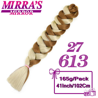 82 Inch Pure Color Jumbo Braiding Hair Extensions Synthetic Braids For Box Braid