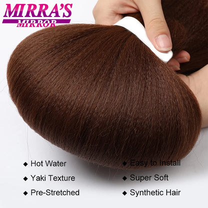 Synthetic Braiding Hair Black Jumbo Braids Hair Extensions Professional Braid Hair for Crochet Twist Braids Soft Yaki Texture