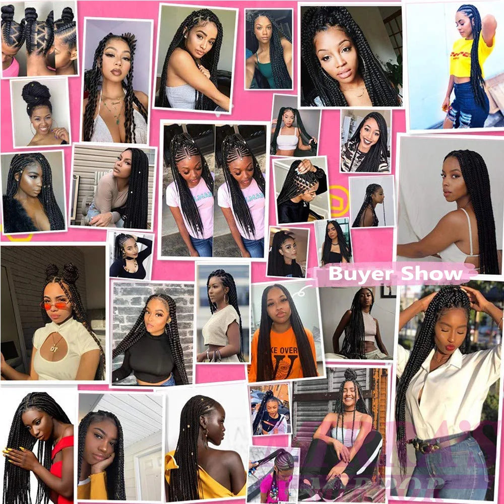 Synthetic Braiding Hair Black Jumbo Braids Hair Extensions Professional Braid Hair for Crochet Twist Braids Soft Yaki Texture