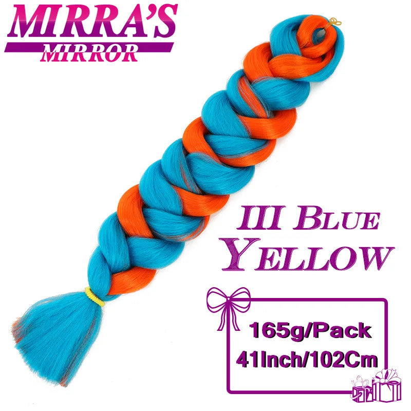 82 Inch Pure Color Jumbo Braiding Hair Extensions Synthetic Braids For Box Braid
