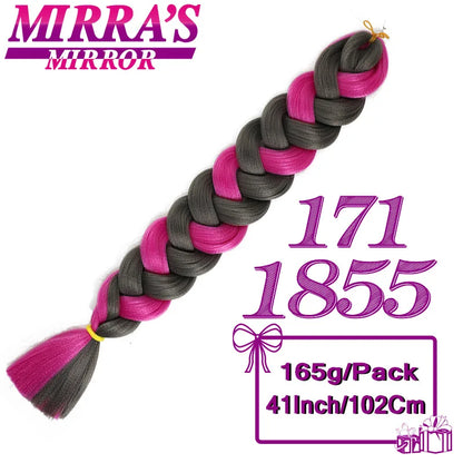 82 Inch Pure Color Jumbo Braiding Hair Extensions Synthetic Braids For Box Braid