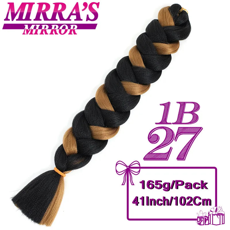 82 Inch Pure Color Jumbo Braiding Hair Extensions Synthetic Braids For Box Braid