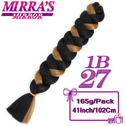 82 Inch Pure Color Jumbo Braiding Hair Extensions Synthetic Braids For Box Braid