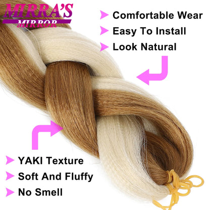 82 Inch Pure Color Jumbo Braiding Hair Extensions Synthetic Braids For Box Braid