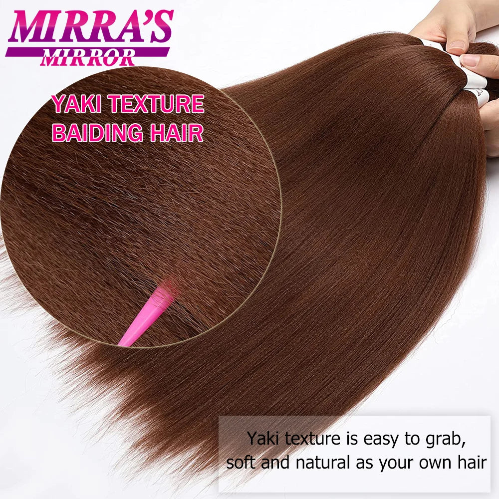 Synthetic Braiding Hair Black Jumbo Braids Hair Extensions Professional Braid Hair for Crochet Twist Braids Soft Yaki Texture
