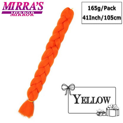 82 Inch Pure Color Jumbo Braiding Hair Extensions Synthetic Braids For Box Braid