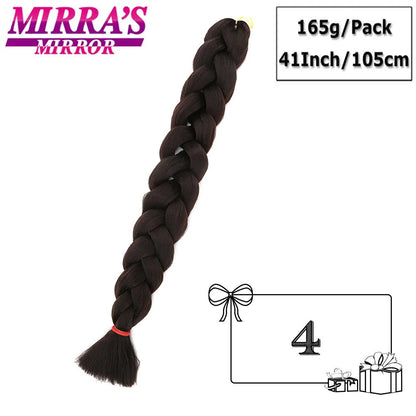 82 Inch Pure Color Jumbo Braiding Hair Extensions Synthetic Braids For Box Braid