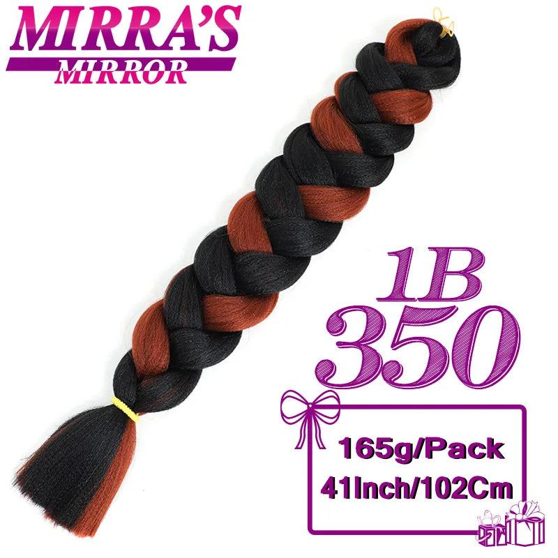 82 Inch Pure Color Jumbo Braiding Hair Extensions Synthetic Braids For Box Braid