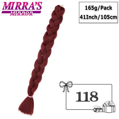 82 Inch Pure Color Jumbo Braiding Hair Extensions Synthetic Braids For Box Braid