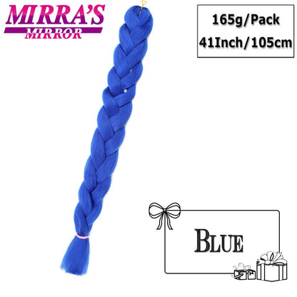 82 Inch Pure Color Jumbo Braiding Hair Extensions Synthetic Braids For Box Braid