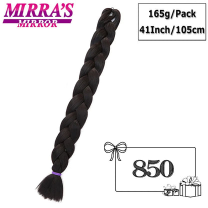 82 Inch Pure Color Jumbo Braiding Hair Extensions Synthetic Braids For Box Braid