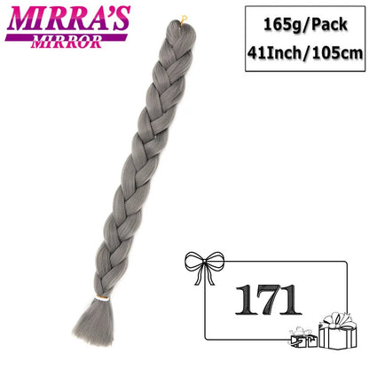 82 Inch Pure Color Jumbo Braiding Hair Extensions Synthetic Braids For Box Braid