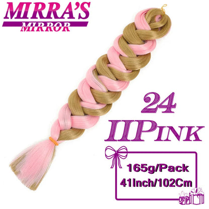 82 Inch Pure Color Jumbo Braiding Hair Extensions Synthetic Braids For Box Braid