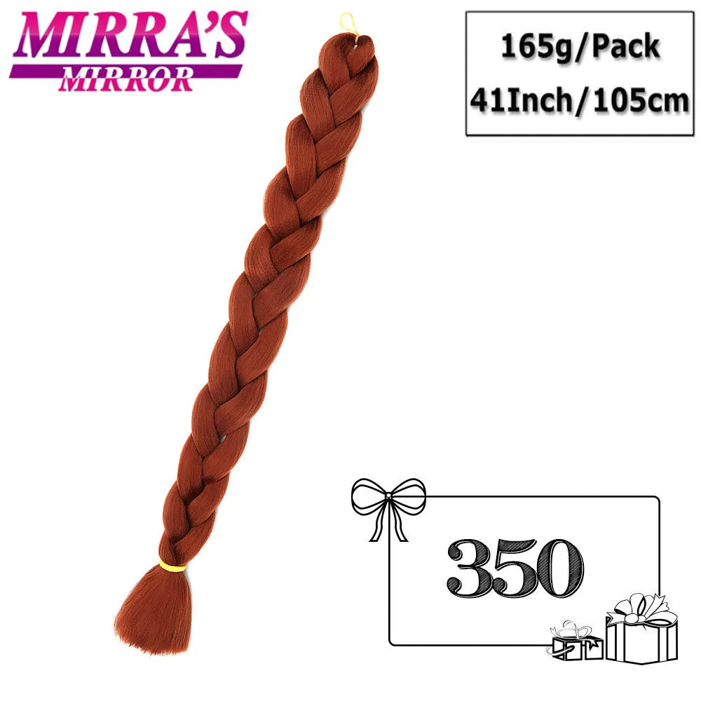 82 Inch Pure Color Jumbo Braiding Hair Extensions Synthetic Braids For Box Braid