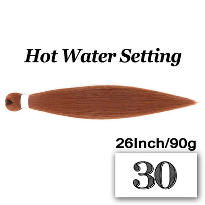 Braiding Hair Pre-stretched 26 Inch Hair Extensions for Afro Crochet Braids Synthetic Hair DIY Purple Pink Peach Red Jumbo Braid