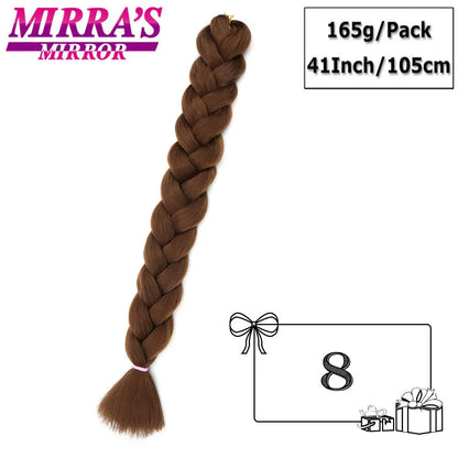 82 Inch Pure Color Jumbo Braiding Hair Extensions Synthetic Braids For Box Braid