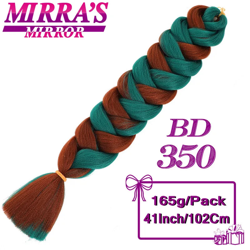 82 Inch Pure Color Jumbo Braiding Hair Extensions Synthetic Braids For Box Braid