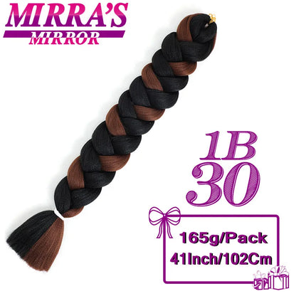 82 Inch Pure Color Jumbo Braiding Hair Extensions Synthetic Braids For Box Braid