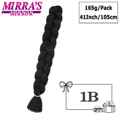82 Inch Pure Color Jumbo Braiding Hair Extensions Synthetic Braids For Box Braid