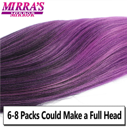 Braiding Hair Pre-stretched 26 Inch Hair Extensions for Afro Crochet Braids Synthetic Hair DIY Purple Pink Peach Red Jumbo Braid
