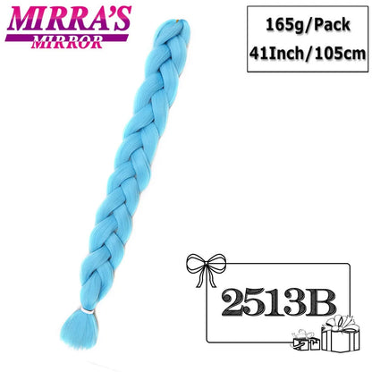 82 Inch Pure Color Jumbo Braiding Hair Extensions Synthetic Braids For Box Braid