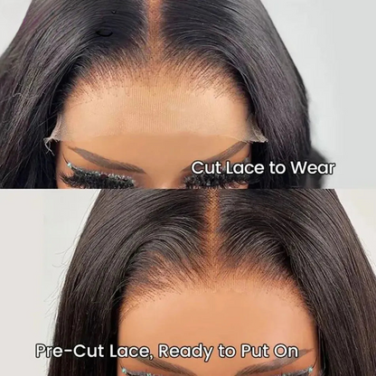 Go Glueless Deep Wave Closure Wig 4x4 6x5 HD Lace Closure Wig Curly Human Hair Wigs Wear Go 200 Density HD Lace Frontal Wig