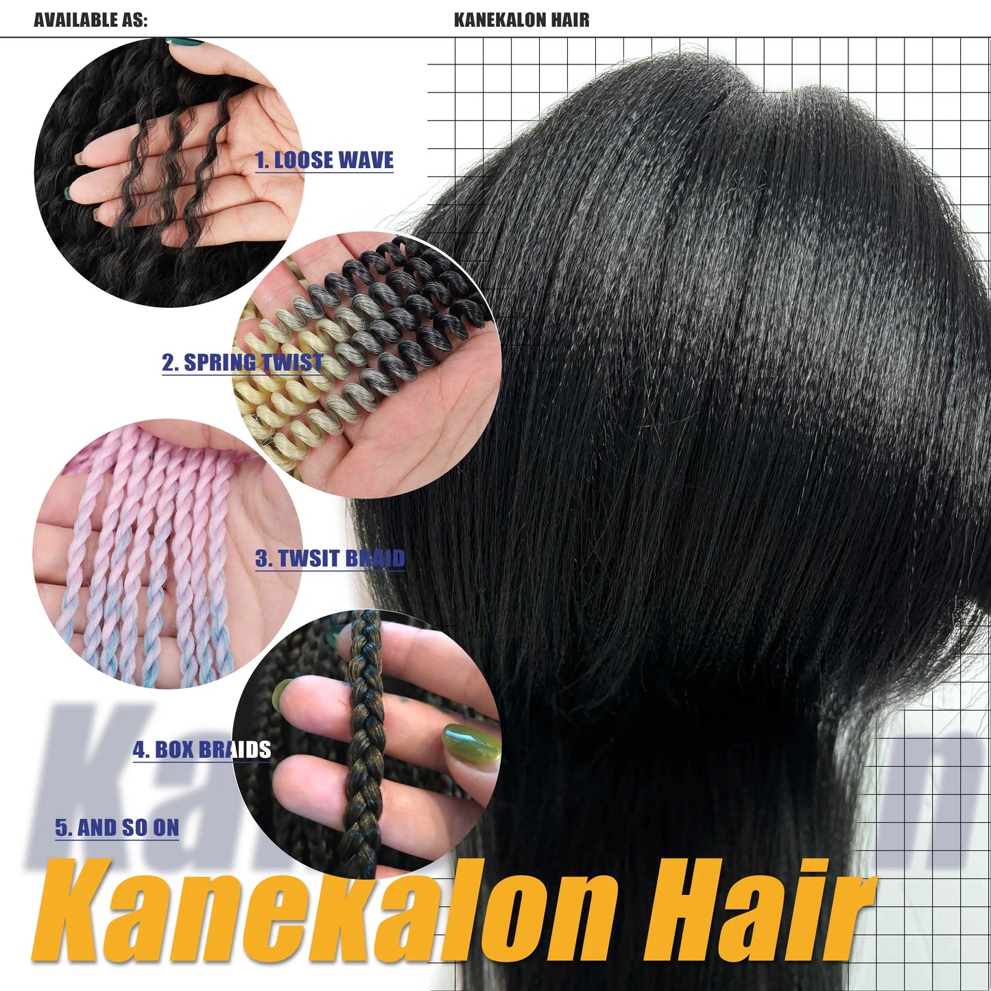 82 Inch Long Kanekalon Jumbo Braiding Hair Synthetic Braids Crochet Hair Extensions 165g Pre Stretched Braid