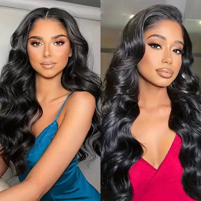 200 Density Body Wave 360 HD Transparent Lace Front Human Hair Wig 13x4 13x6 Lace Frontal Wigs Pre Plucked