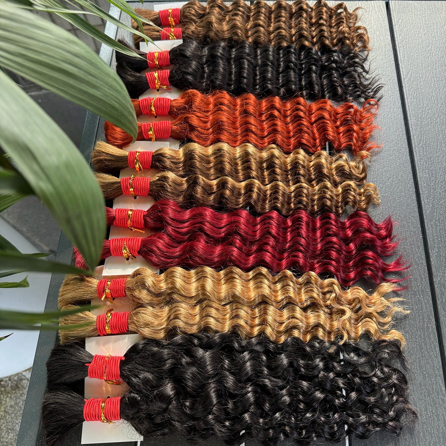 Nabi Boho Braids Human Hair 50g/bundle Deep Wave Hair Bulk Brazilian Human Braiding Hair 6 Bundle full Head