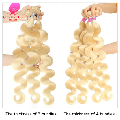 30 40 Inches 613 Honey Blonde Bundles Remy Human Hair Weave Bundles Double Track Peruvian Body Wave Bundles Human Hair Extension