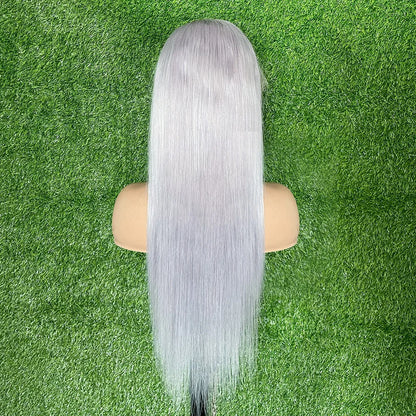 Grey 613 Colored 13x6 Transparent Lace Frontal Wigs Human Hair Wig Brazilian Remy Hair Glueless Full Lace Wigs