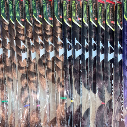 82 Inch Long Kanekalon Jumbo Braiding Hair Synthetic Braids Crochet Hair Extensions 165g Pre Stretched Braid