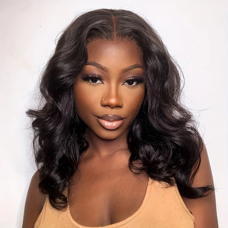 Loose Body Wave Bob Wigs 13x4 13x6 Lace Frontal Human Hair Wigs Pre-Plucked Body Wave Short Bob Wig 200% Density Brazilian Wigs