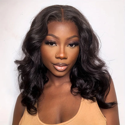 Loose Body Wave Bob Wigs 13x4 13x6 Lace Frontal Human Hair Wigs Pre-Plucked Body Wave Short Bob Wig 200% Density Brazilian Wigs