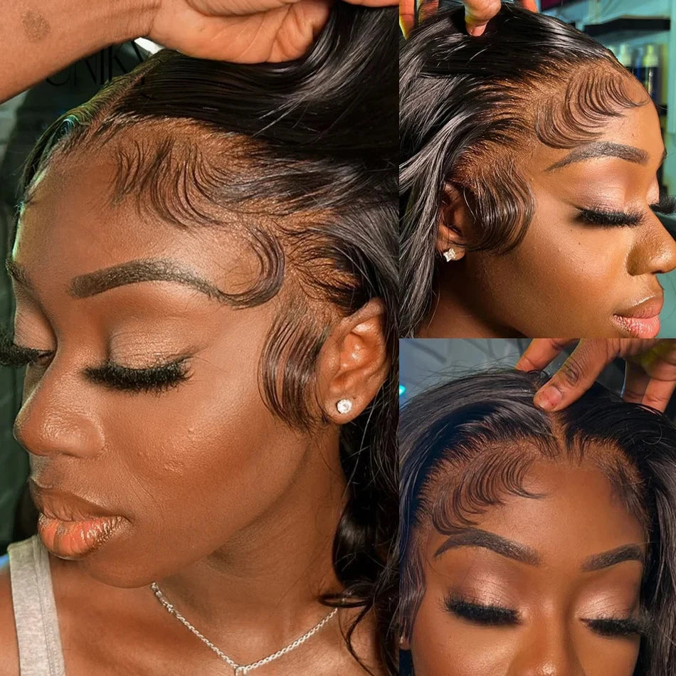 Best Double Drawn Short Bob Wigs Raw Vietnamese Virgin Hair Glueless Body Wave Human Hair Lace Frontal Pre Cut 13x4 Hd Lace Wig