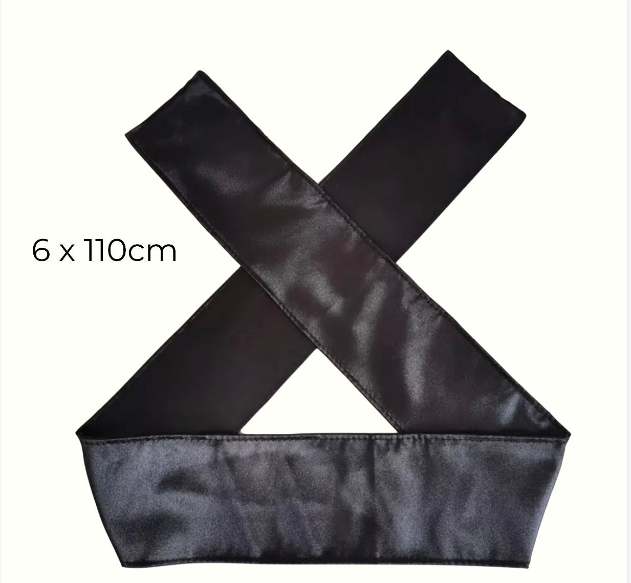 Black Silk Satin Edge Laying Scarf Wrap