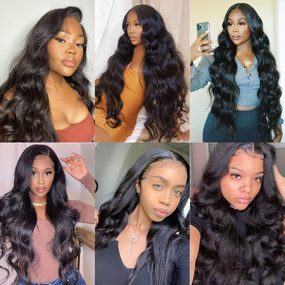 30 40 Inch Loose Deep Wave Frontal Wigs Water Wave Full Lace Front
